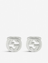 Thumbnail for your product : Gucci Interlocking G silver cufflinks