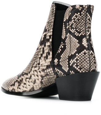 Tod's Snake Effect Ankle Boots