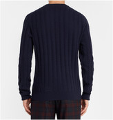 Thumbnail for your product : Dunhill Staghorn Cable-Knit Wool-Cashmere Sweater