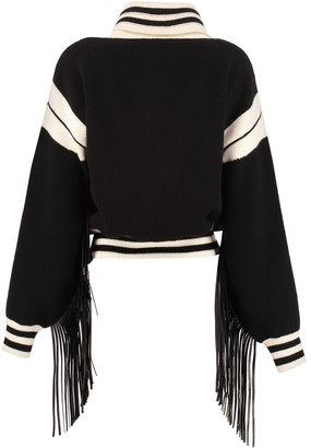 Alanui Cropped-length Knitted Cardigan
