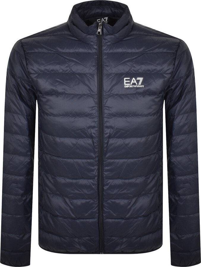 EA7 Emporio Armani Quilted Jacket Blue