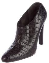 Thumbnail for your product : Ralph Lauren Collection Crocodile Almond-Toe Booties
