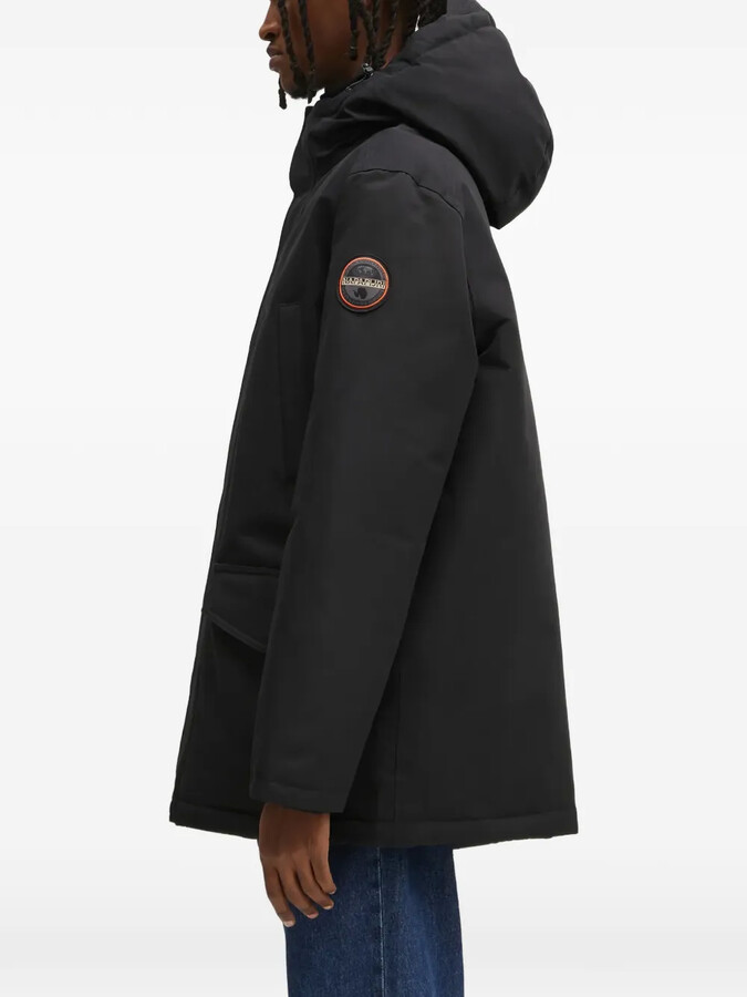 Napapijri Logo-Patch Hooded Jacket