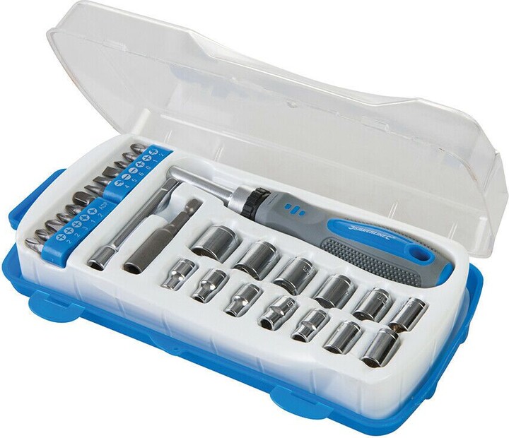 Loops 28 Piece Socket Driver & Screwdriver Set Nut Ratchet Tightening ...