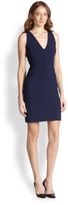 Thumbnail for your product : Milly Two-Tone Fitted Sheath Dress