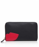 Thumbnail for your product : Lulu Guinness Lips Continental Purse