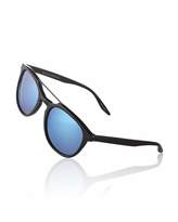 Thumbnail for your product : Barton Perreira Men's Rainey Round Top-Bar Sunglasses, Black/Blue