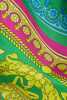 Thumbnail for your product : Versace Printed Silk-twill Camisole - Yellow