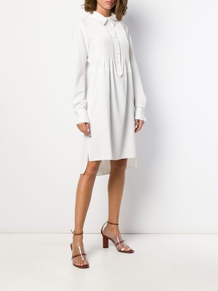 See by Chloe Pleated-Placket Shirt Dress