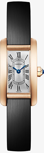 Rose Gold Crwgta0275 Tank Americaine Mini 18ct Rose-Gold and Leather Quartz Watch 1 Size