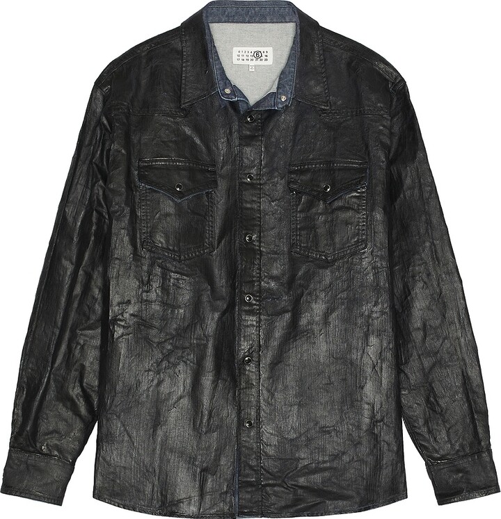 MM6 MAISON MARGIELA Long Sleeved Shirt in Black
