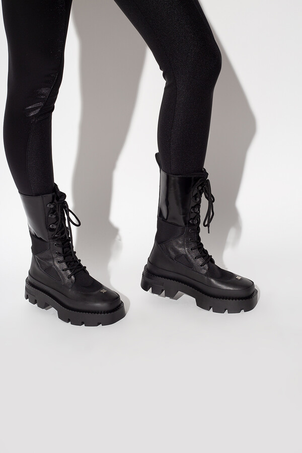 Misbhv 'Laced Up Combat' Boots Women's Black - ShopStyle