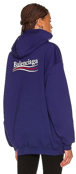 Balenciaga Blue Hoodie | Shop The Largest Collection | ShopStyle