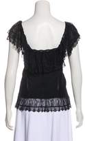 Thumbnail for your product : Valentino Ribbon-Accented Sleeveless Top