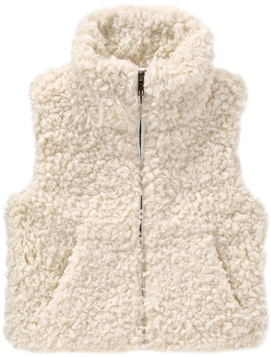 Joe Fresh Kid Girls’ Sherpa Vest Ecru ShopStyle