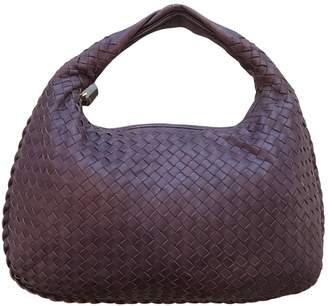 Bottega Veneta Veneta Purple Leather Handbag