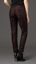 Thumbnail for your product : Burberry Geometric Floral Jacquard Trousers