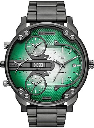 Men's Mr. Daddy Slim Chronograph Gunmetal Stainless Steel Bracelet Watch