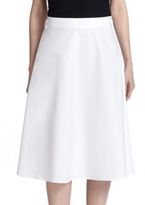 Thumbnail for your product : Theory Follet Stretch Cotton Midi Skirt