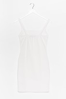 Thumbnail for your product : Nasty Gal Womens Square Neck Thin Strap Bodycon Dress - White - 10