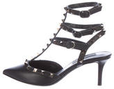 Thumbnail for your product : Valentino Rockstud Ankle-Strap Pumps