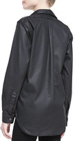 Thumbnail for your product : Current/Elliott Prep School Shirt, Black Coated