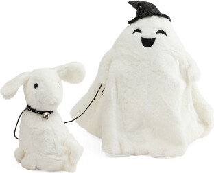 TJMAXX 24In Plush Ghost With Dog, Polyester