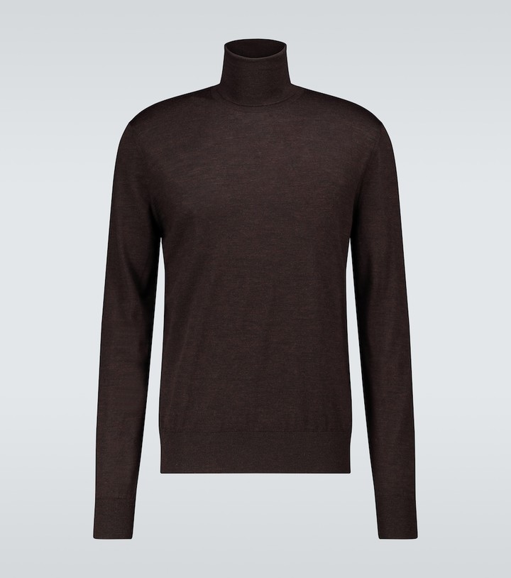 Dark brown turtleneck mens Clearance