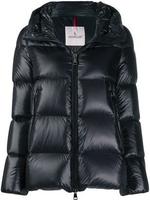Moncler Logo Patch Hooded Puffer Jacket