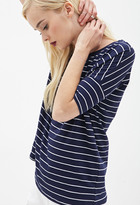 Thumbnail for your product : Forever 21 Boxy Striped Tee