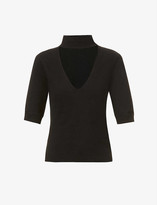 Thumbnail for your product : Frame Cut Away silk-blend top