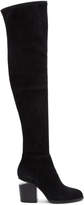 Thumbnail for your product : Alexander Wang Black Suede Gabi Over-the-Knee Boots