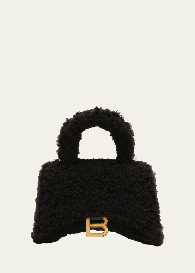 ●送料込●BALENCIAGA●Hourglass トップハンドル FURRY S ○送料込○BALENCIAGA○Hourglass トップハンドル FURRY S