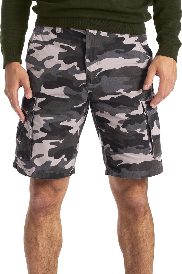 westAce Mens Army Cargo Shorts Military Camo Relaxed Casual 100% Cotton ...