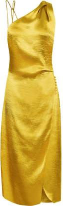 reiss positano gold dress