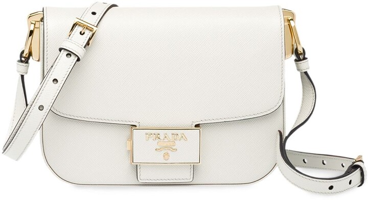 Prada Emblème Saffiano leather shoulder bag - ShopStyle