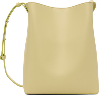 Buy AESTHER EKME Mini Curved Leather Handbag - Dark Green At 40