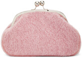 Thumbnail for your product : Marina Moscone Pink Alpaca Micro Coin Purse