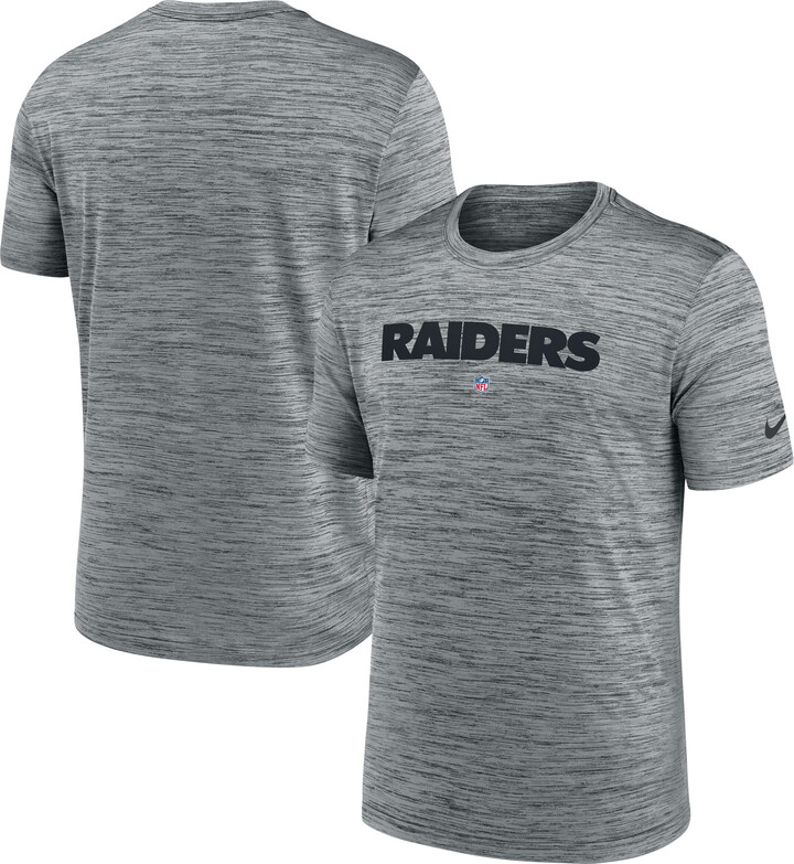 Nike Men's Gray Las Vegas Raiders Velocity Performance T-Shirt