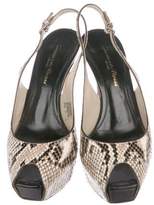 Thumbnail for your product : Gianvito Rossi Snakeskin Slingback Pumps Tan Snakeskin Slingback Pumps