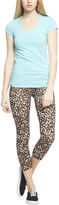 Thumbnail for your product : Wet Seal Leopard Printed Legging