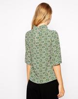 Thumbnail for your product : Closet Boxy Top with High Neck in Print