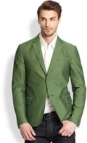 Thumbnail for your product : Ferragamo Tonal Checked Seersucker Jacket