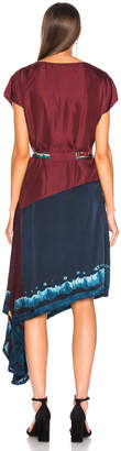 Raquel Allegra Scarf Dress in Crimson Tie Dye | FWRD