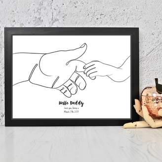 Adam Regester Design Hello Daddy Personalised Print