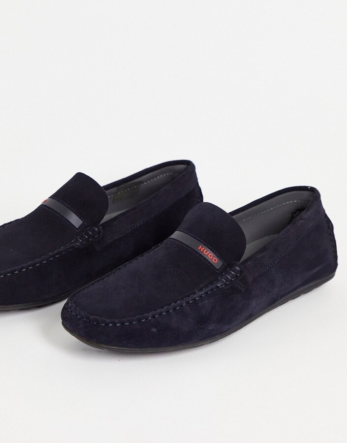 Suede Moccasins Hugo Dandy Mocassins Hugo Boss Loafers/moccasins Dandy  Leather Driving Shoes Size UK