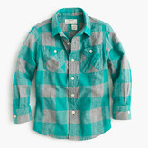 Thumbnail for your product : J.Crew Boys' flannel shirt in buffalo check