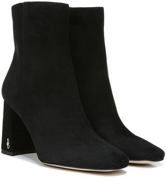 sam edelman black suede booties