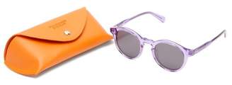Sun Buddies Zinedine Round Sunglasses - Mens - Purple