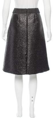 Reed Krakoff Textured Knee-Length Skirt